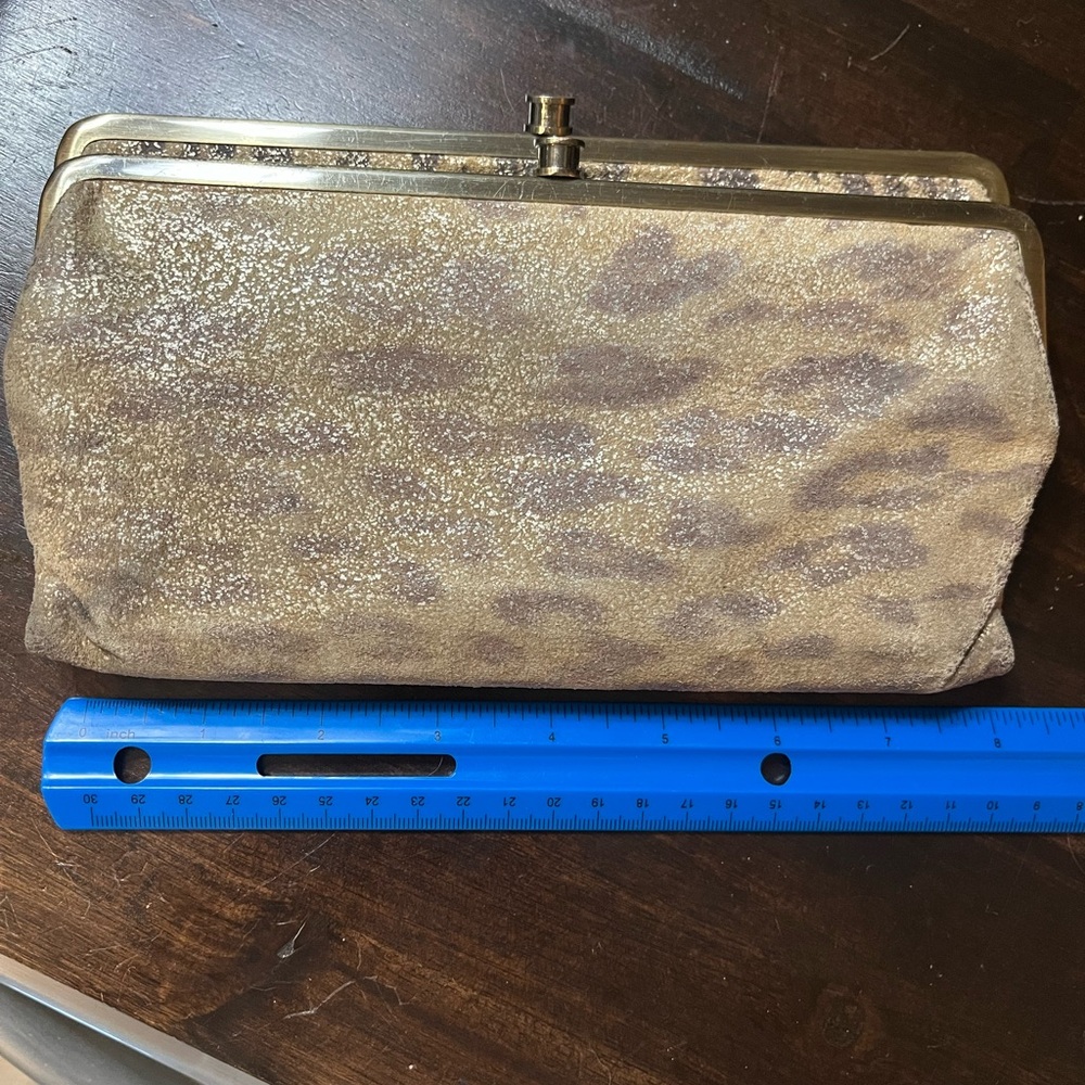 HOBO Gold Clutch Wristlet Elegant Design